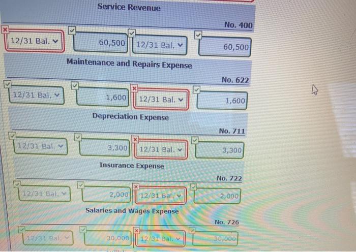 Solved Ivanhoe Company Worksheet For the Year Ended December | Chegg.com