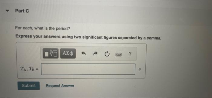 Solved The figure shows two examples of SHM, labeled A and | Chegg.com