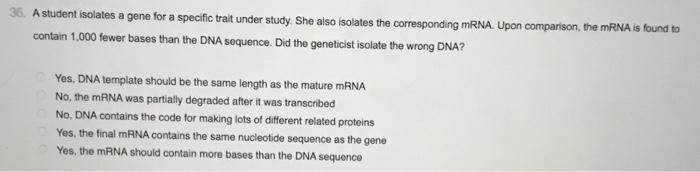 Solved 35. What is a genome? The total genetic information | Chegg.com