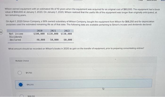 solved-wilson-owned-equipment-with-an-estimated-life-of-10-chegg