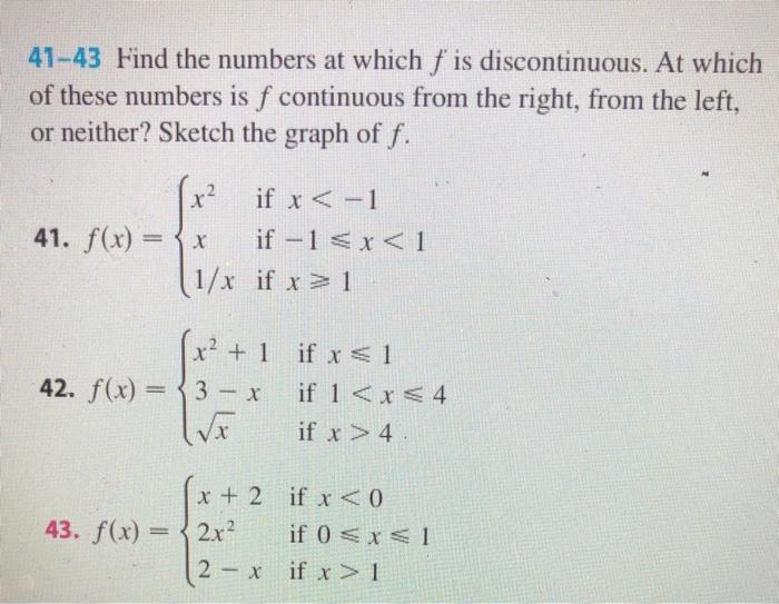Solved I need help with #41, #43Please Write Clearly and | Chegg.com