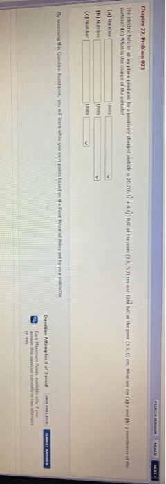 Solved PENTEERS #BACK NEXE Chapter 22, Problem 073 The | Chegg.com