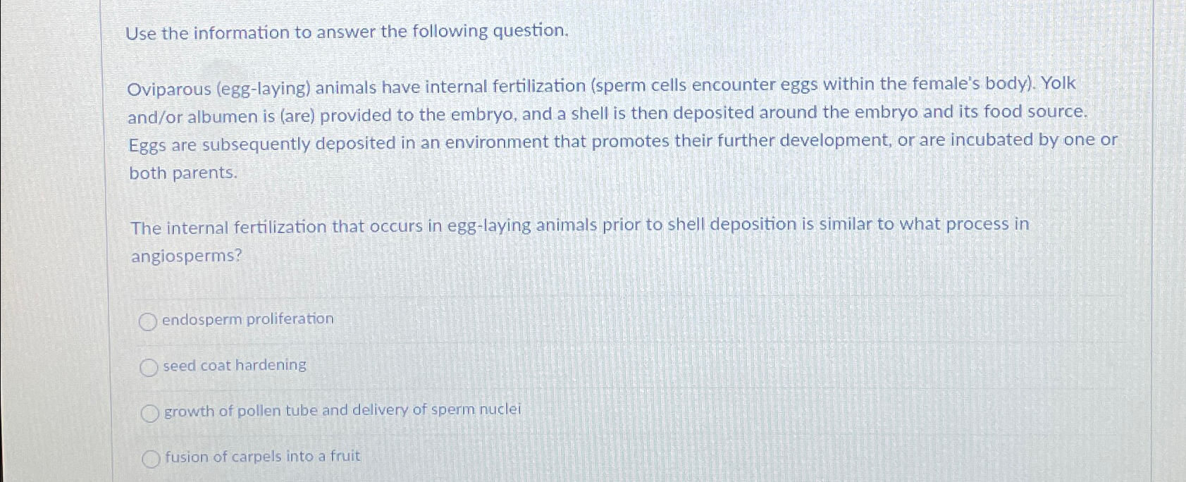 Solved Use the information to answer the following | Chegg.com
