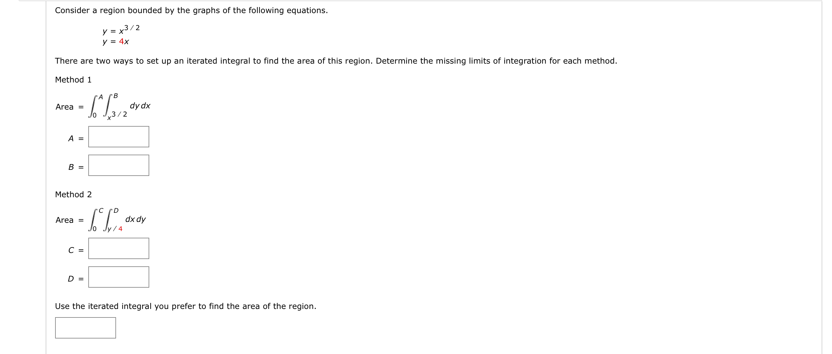 Solved Consider a region bounded by the graphs of the | Chegg.com