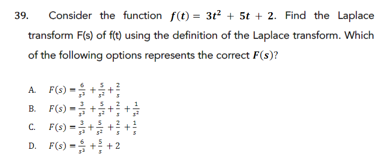 Solved Consider the function f(t)=3t2+5t+2. ﻿Find the | Chegg.com