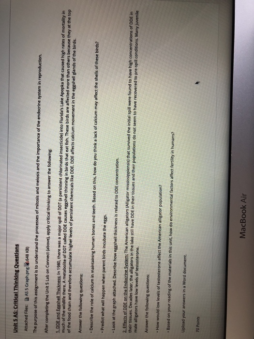 Solved Unit 5 AS: Critical Thinking Questions Attached | Chegg.com