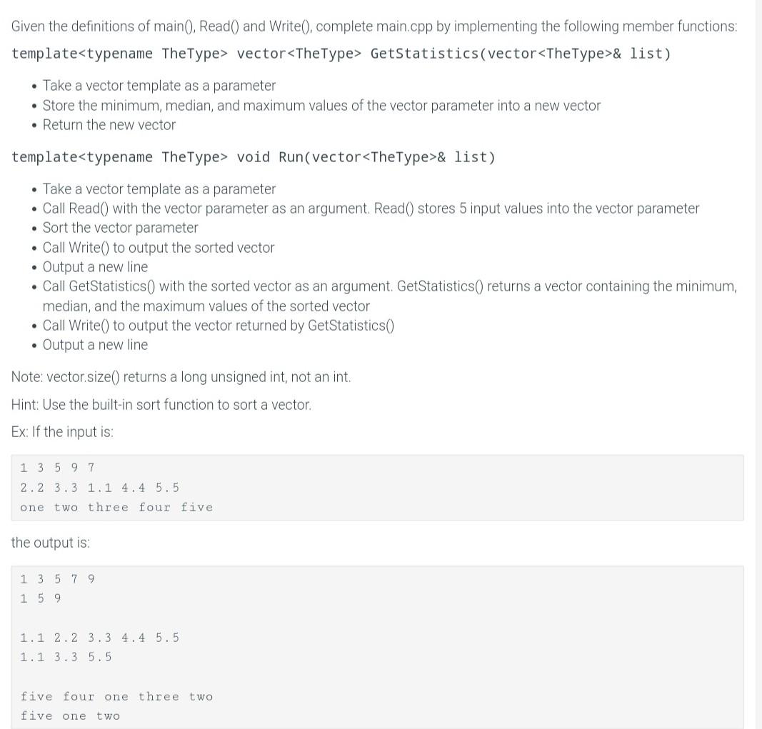 This missing code in C++ find the main | Chegg.com