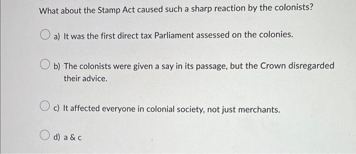 stamp act reaction of colonists