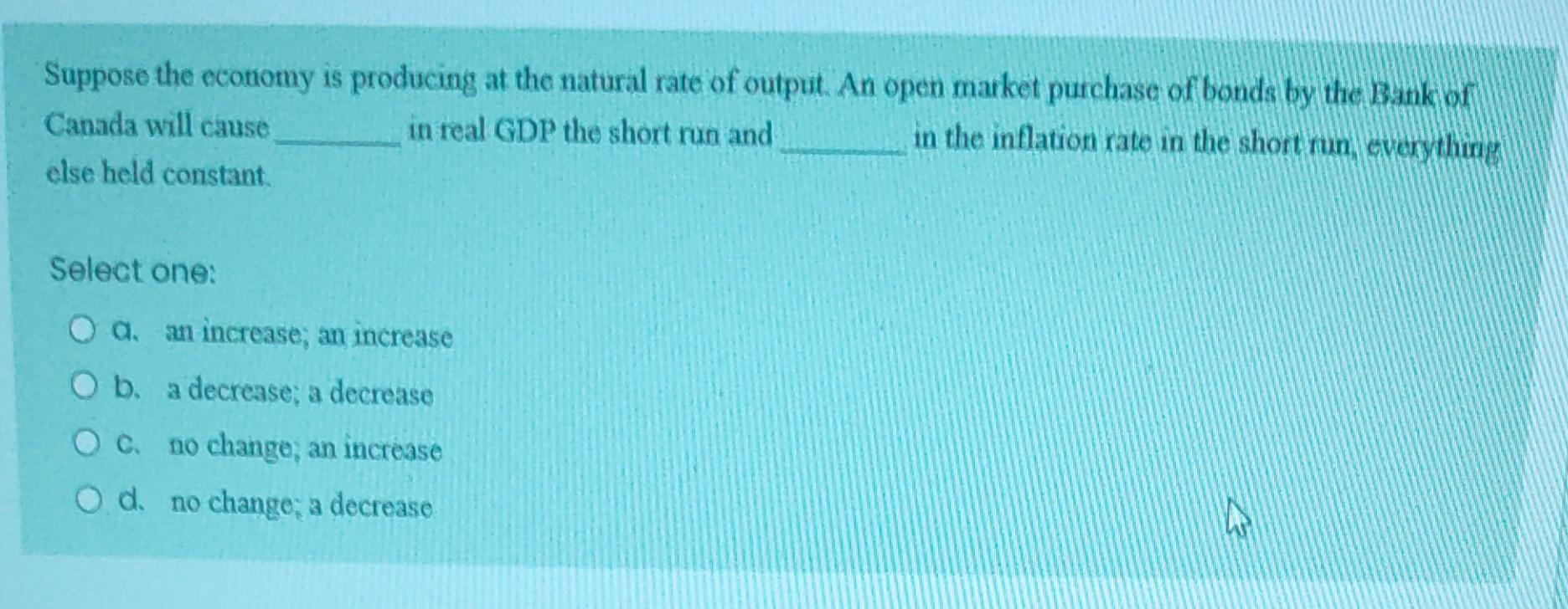 solved-suppose-the-economy-is-producing-at-the-natural-rate-chegg