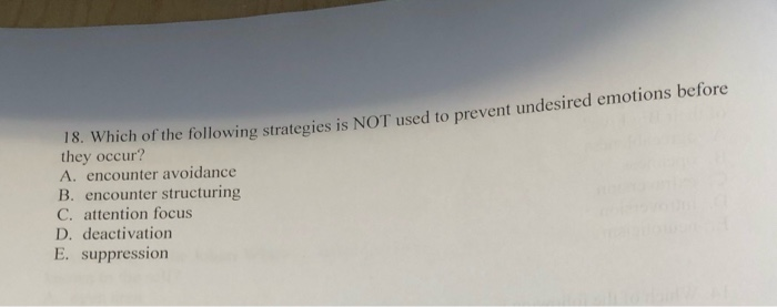 Solved of the following strategies is NOT used to prevent | Chegg.com