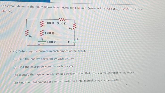 Solved The circuit shown in the figure below is connected | Chegg.com