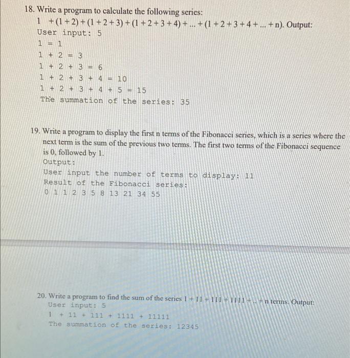 Solved 3. Write a program that asks the user to input an | Chegg.com