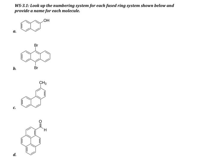 Solved WS-3.1: Look up the numbering system for each fused | Chegg.com