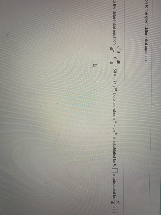 Solved Determine whether the given function is a solution to | Chegg.com