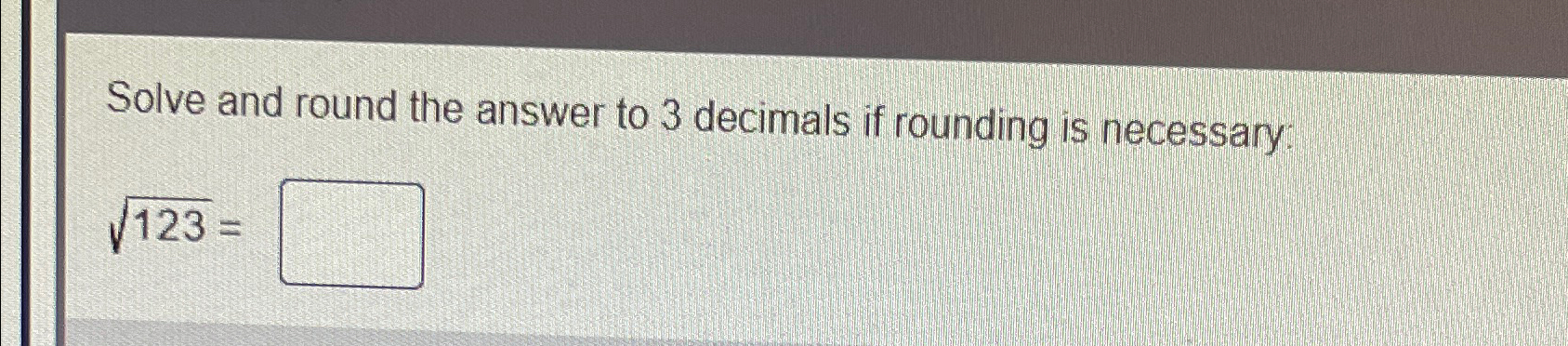Solved Solve and round the answer to 3 ﻿decimals if rounding | Chegg.com