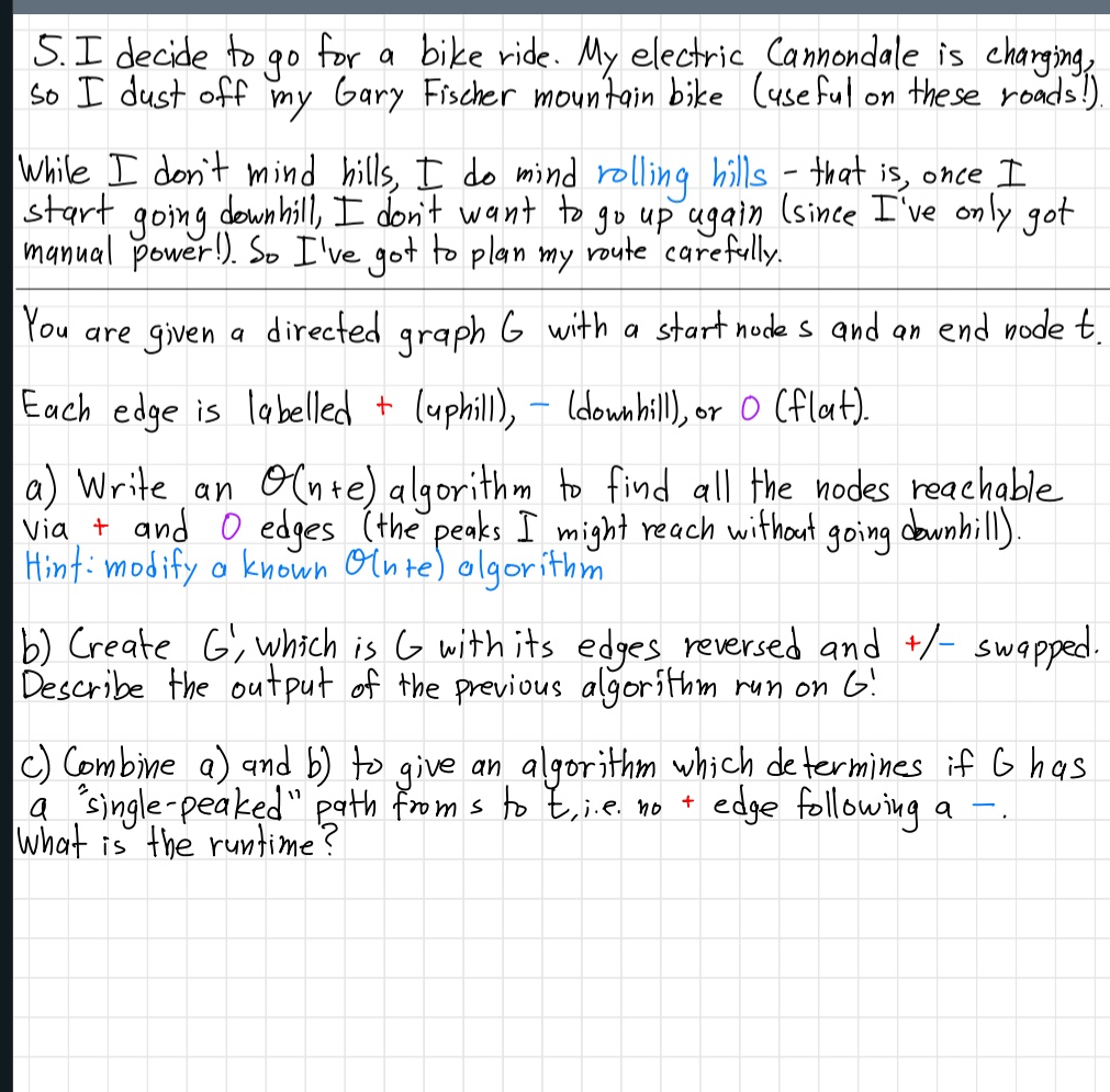 Solved I decide to go for a bike ride. My electric | Chegg.com