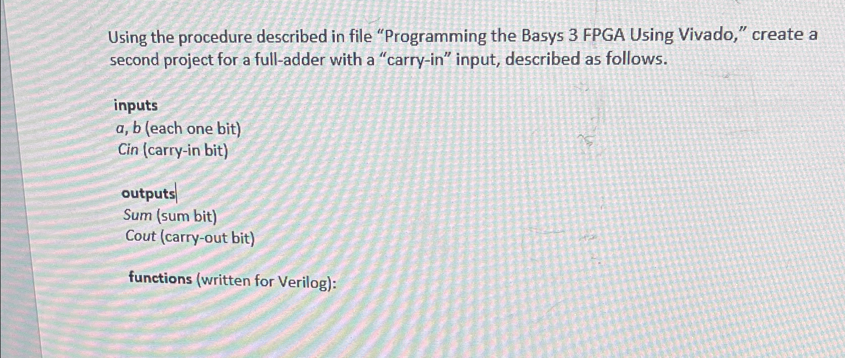 Solved Using the procedure described in file "Programming | Chegg.com