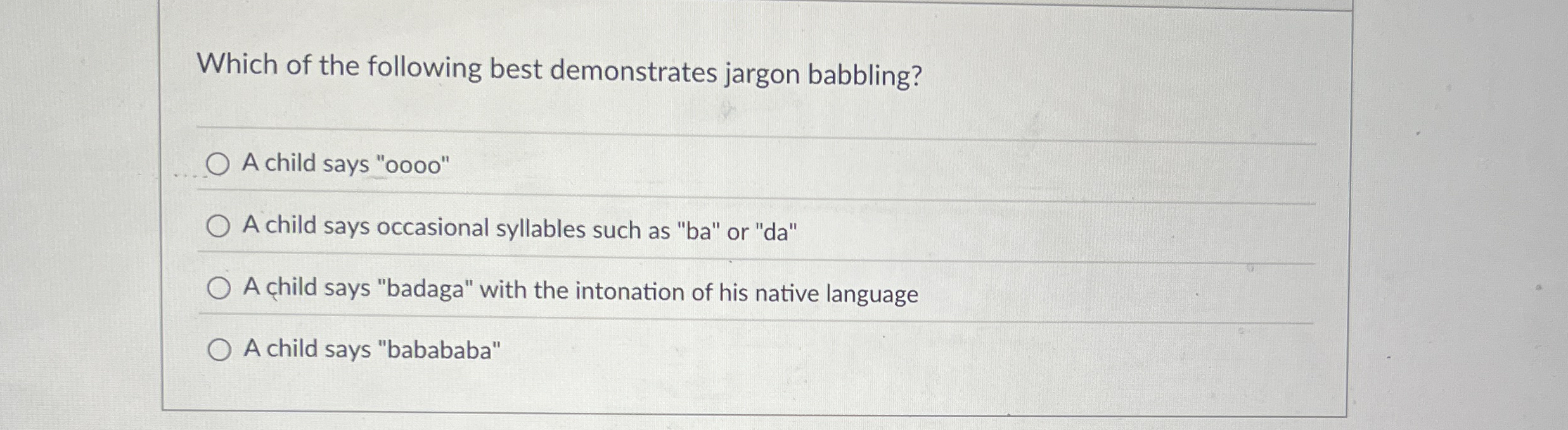 Solved Which of the following best demonstrates jargon | Chegg.com