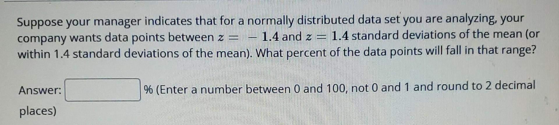 Solved Question 6 For the standard normal distribution, | Chegg.com