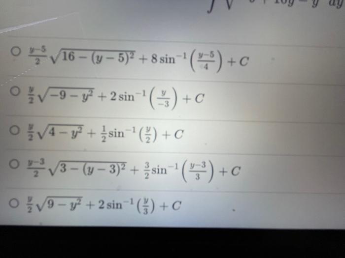 Solved Use the formula ∫a2−u2du=2ua2−u2+2a2sin−1(au)+C to | Chegg.com