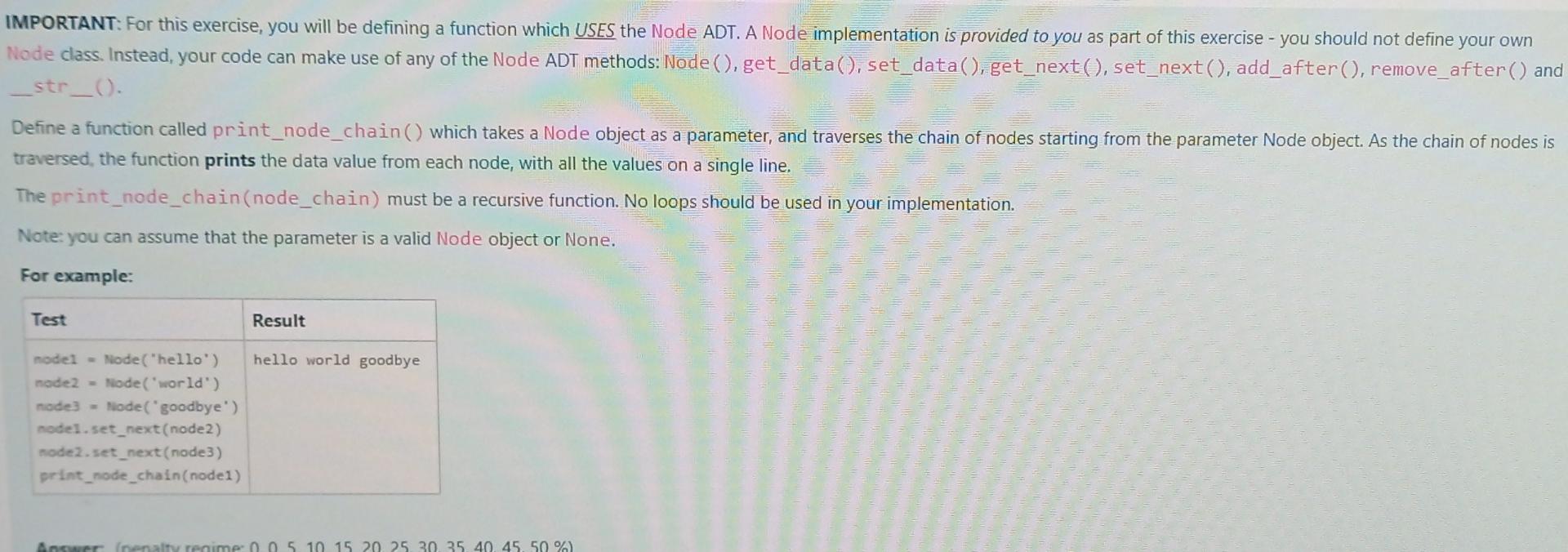 Solved IMPORTANT: For this exercise, you will be defining a | Chegg.com