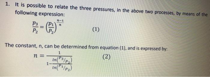 Solved Starting With The Ideal Gas Equation Of State And The | Chegg.com