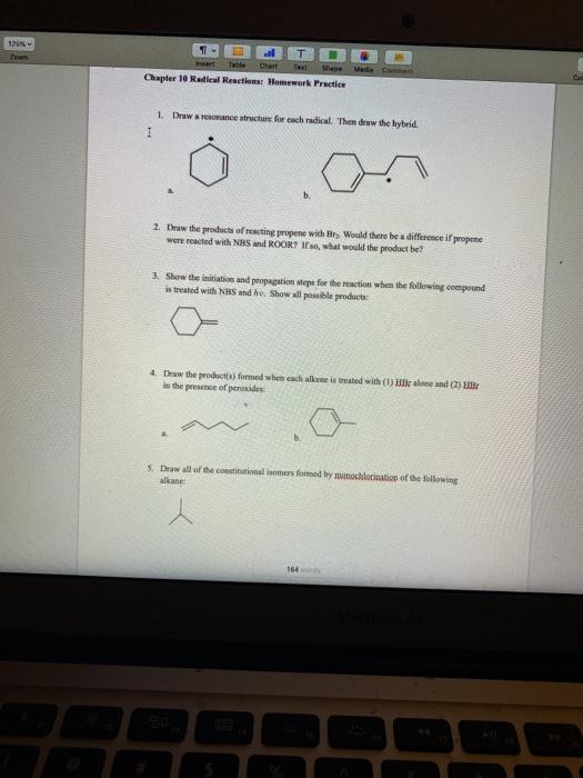Solved 125 op Table Chat Shape Chapter 10 Radical Resetions | Chegg.com