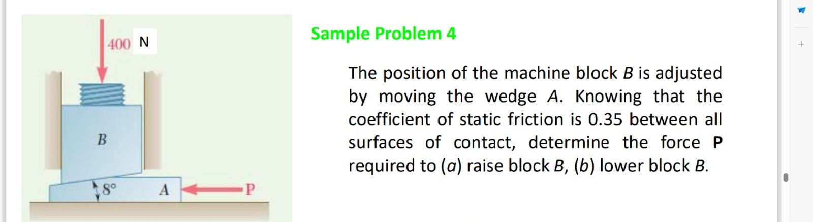 Solved The position of the machine block B is adjusted | Chegg.com