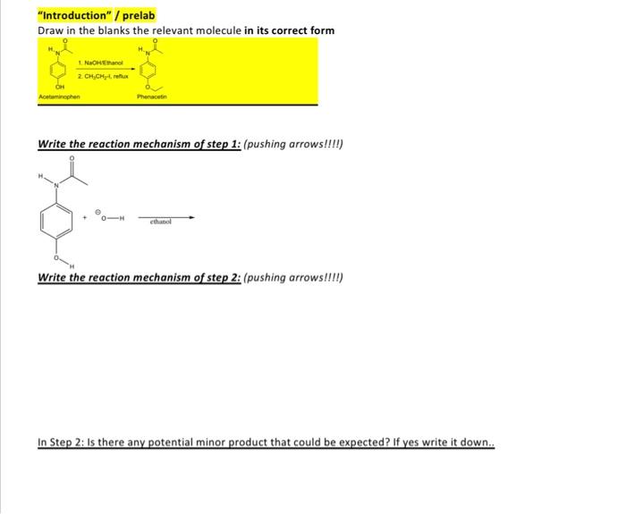 Solved Fill Out The Prelab I Wrote The Lab Procedure 9456