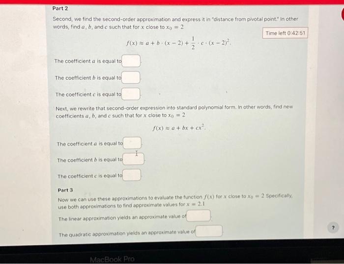 SECOND ORDER APPROXIMATION visual data 7
