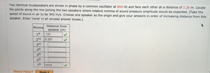Solved Two sinusoidal waves in a string are defined by the | Chegg.com