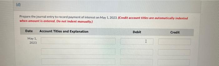 Solved Prepare the journal entry to record payment of Chegg com