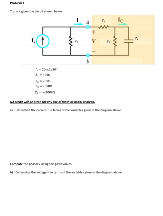 Solved Problem 1 You are given the circuit shown below. Is = | Chegg.com