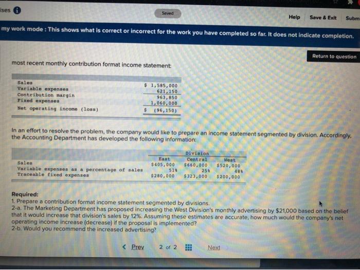 Solved How to calculate the common fixed expense not