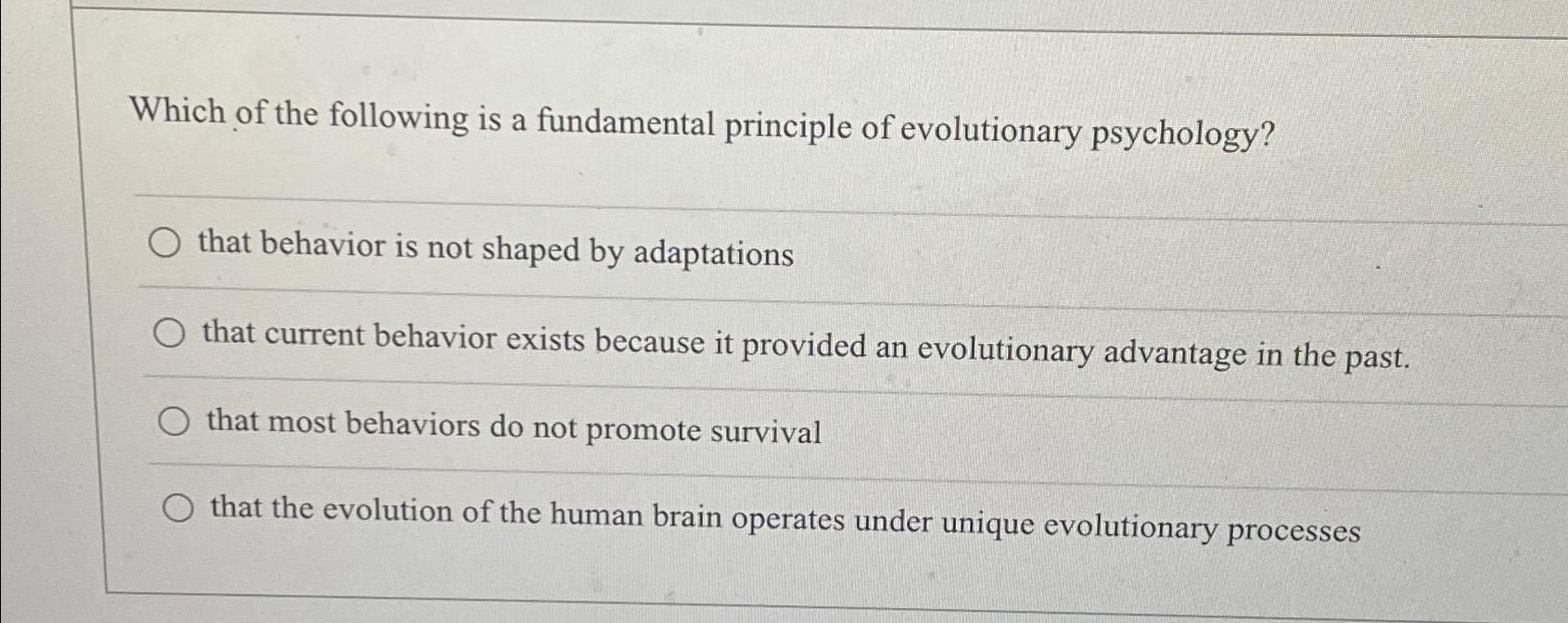 Solved Which of the following is a fundamental principle of | Chegg.com