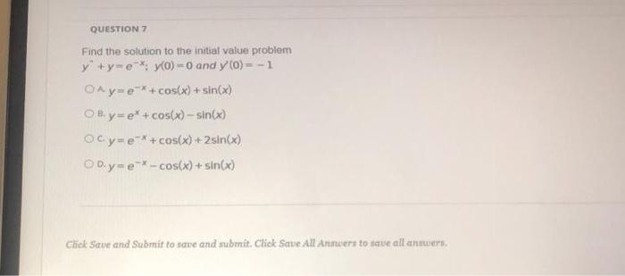 Solved Question Find A General Solution To Y 2 Y Six Chegg Com
