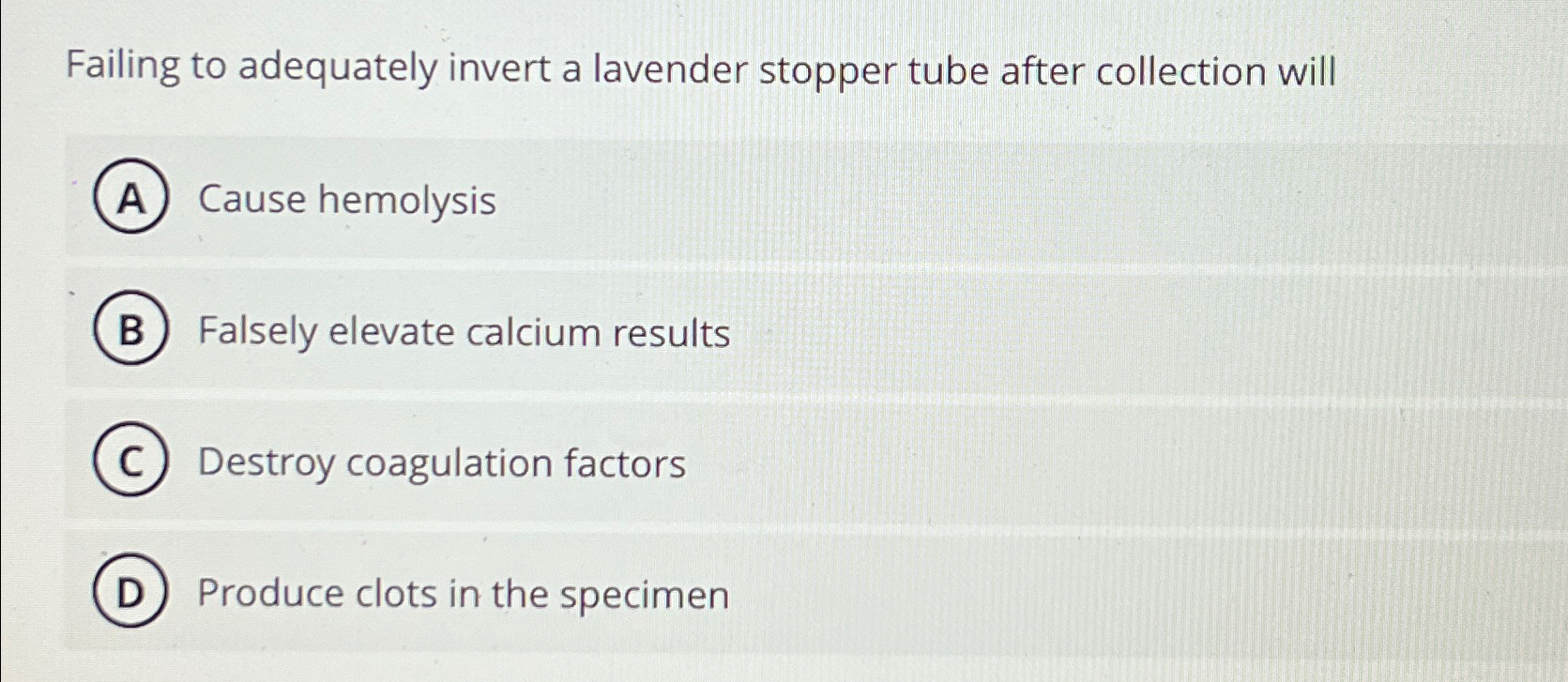 Solved Failing to adequately invert a lavender stopper tube