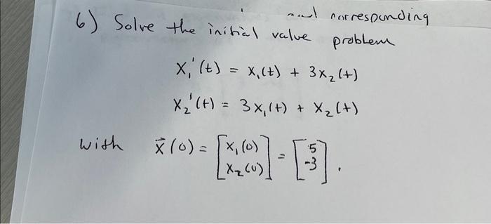 Solved 6) Solve the initial value problem | Chegg.com