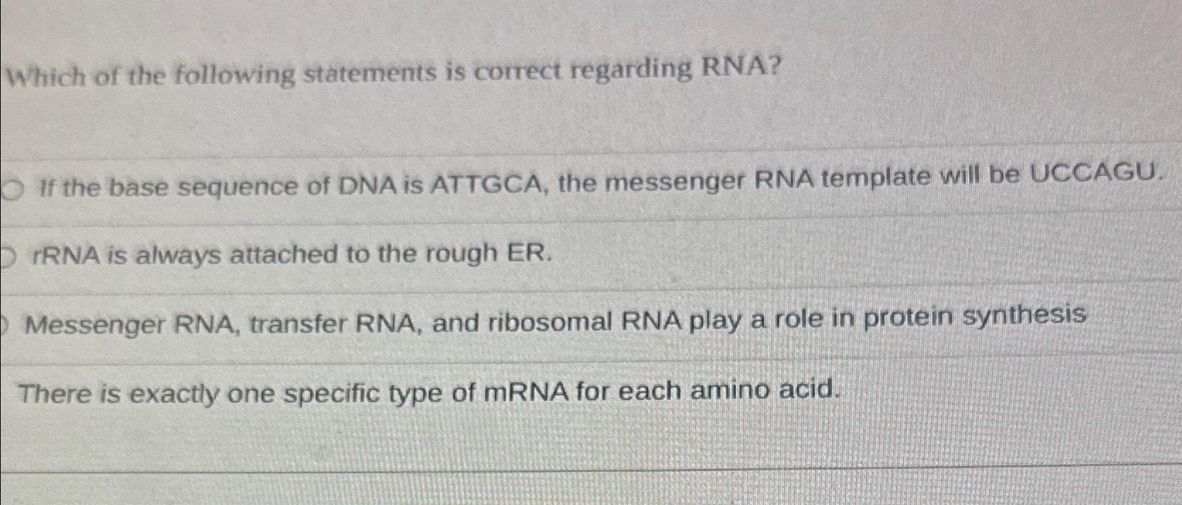 Solved Which of the following statements is correct | Chegg.com