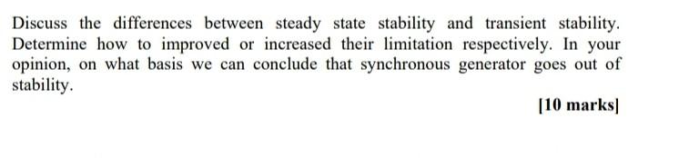 Solved Discuss the differences between steady state | Chegg.com