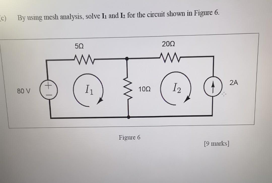 Solved By Using Mesh Analysis, Solve 11 And 12 For The | Chegg.com