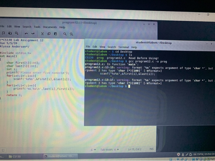 Solved Program #12 Write a program, using strings, that | Chegg.com