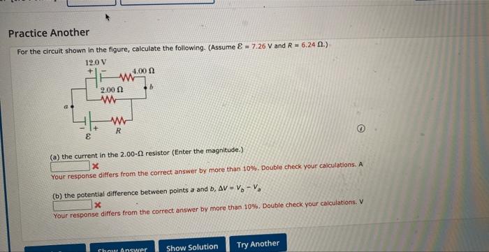 Solved For the circuit shown in the figure, calculate the | Chegg.com