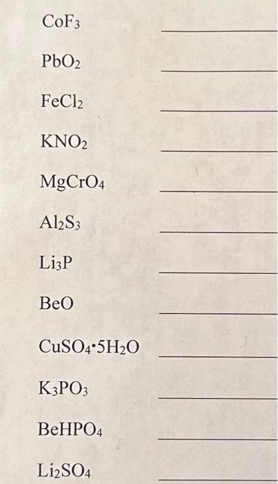 Solved nickel (III) carbonate potassium cyanide lead (II) | Chegg.com