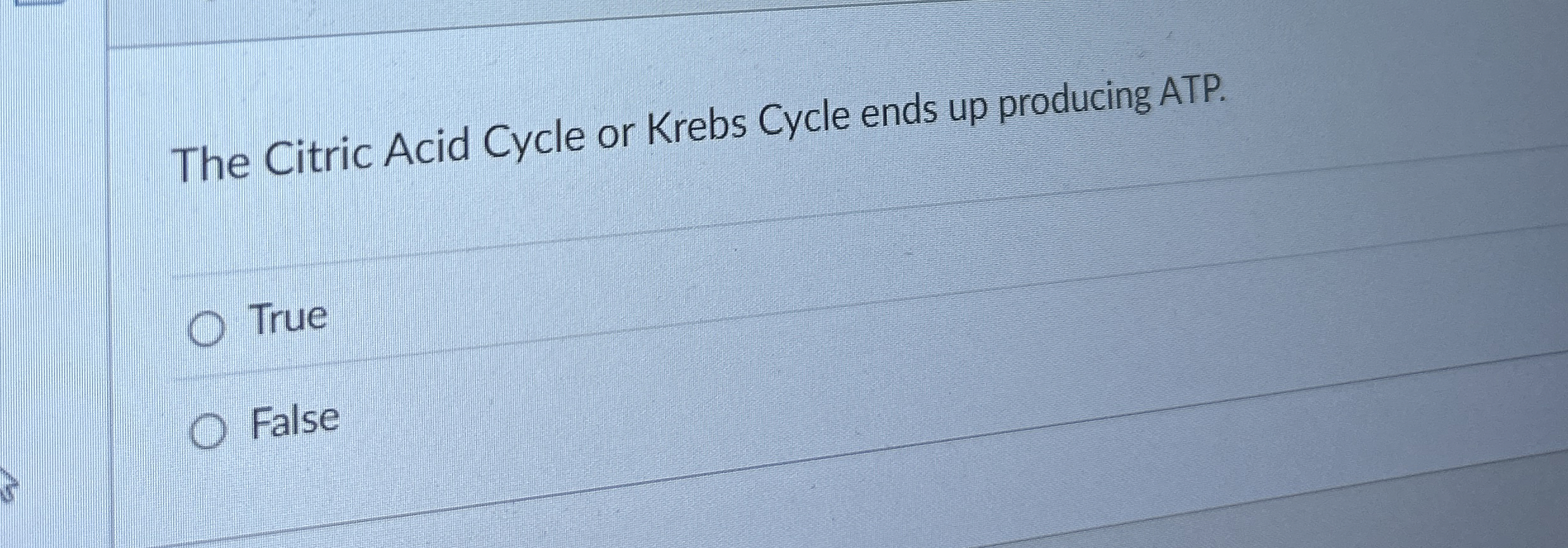 Solved The Citric Acid Cycle or Krebs Cycle ends up