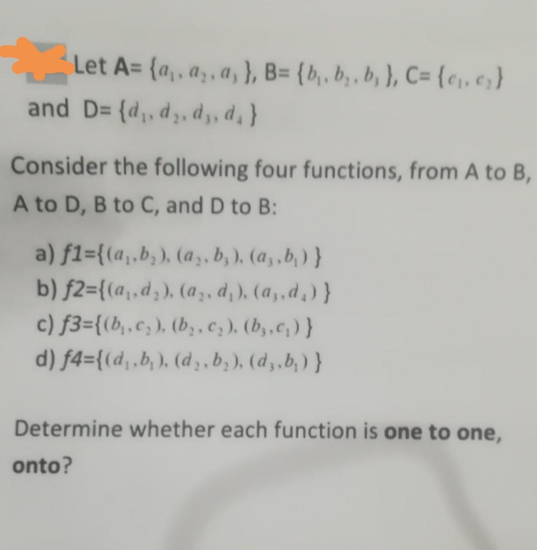 Solved Let A= {a,,a,, A, }, B= {b,by, B; }, C= {1,c} And D= | Chegg.com