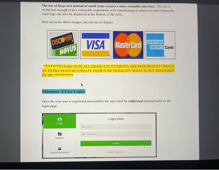 Solved i want working code from milestone 1 , 2 and 3 and | Chegg.com