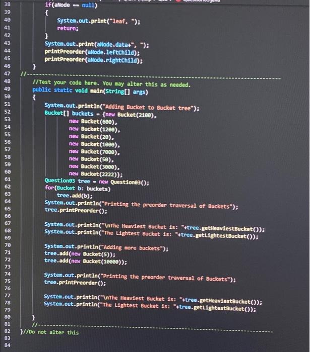 Solved Objective: Using the provided code (Question03.java | Chegg.com