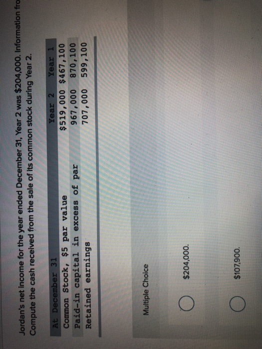 Solved jordans net for the year ended December 31,