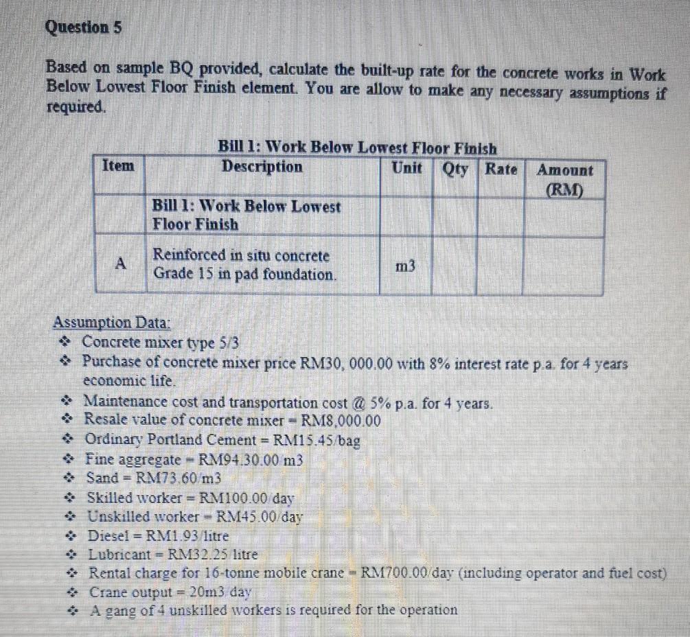 Solved Question 5 Based On Sample Bq Provided Calculate The Chegg Com